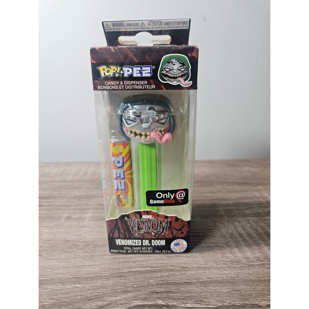 Funko Pop PEZ Marvel Venomized Dr Doom GameStop Exclusive Candy Dispenser 2020